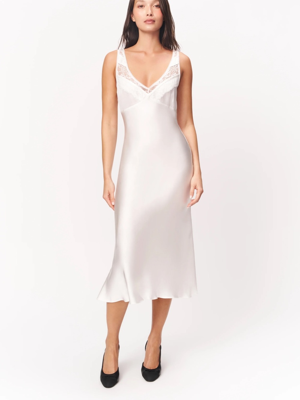 Guizio Scaosi Lace Detail Slip Dress